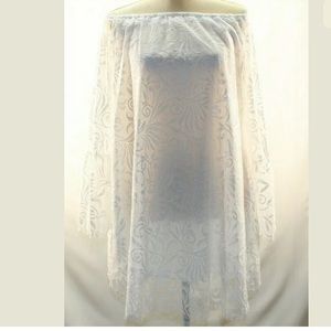 Highness White Lase Blouse Size L/XL